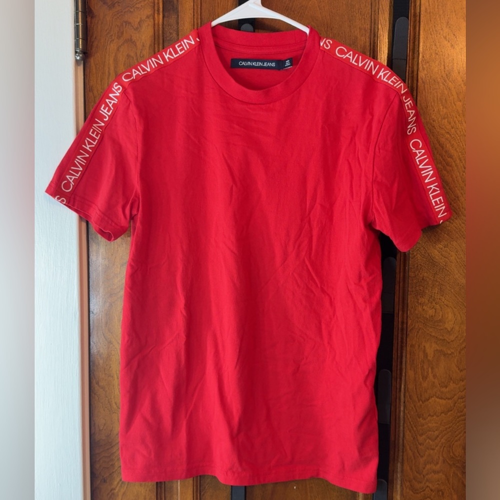 Calvin Klein Jeans Bold Red Short Sleeve Tee